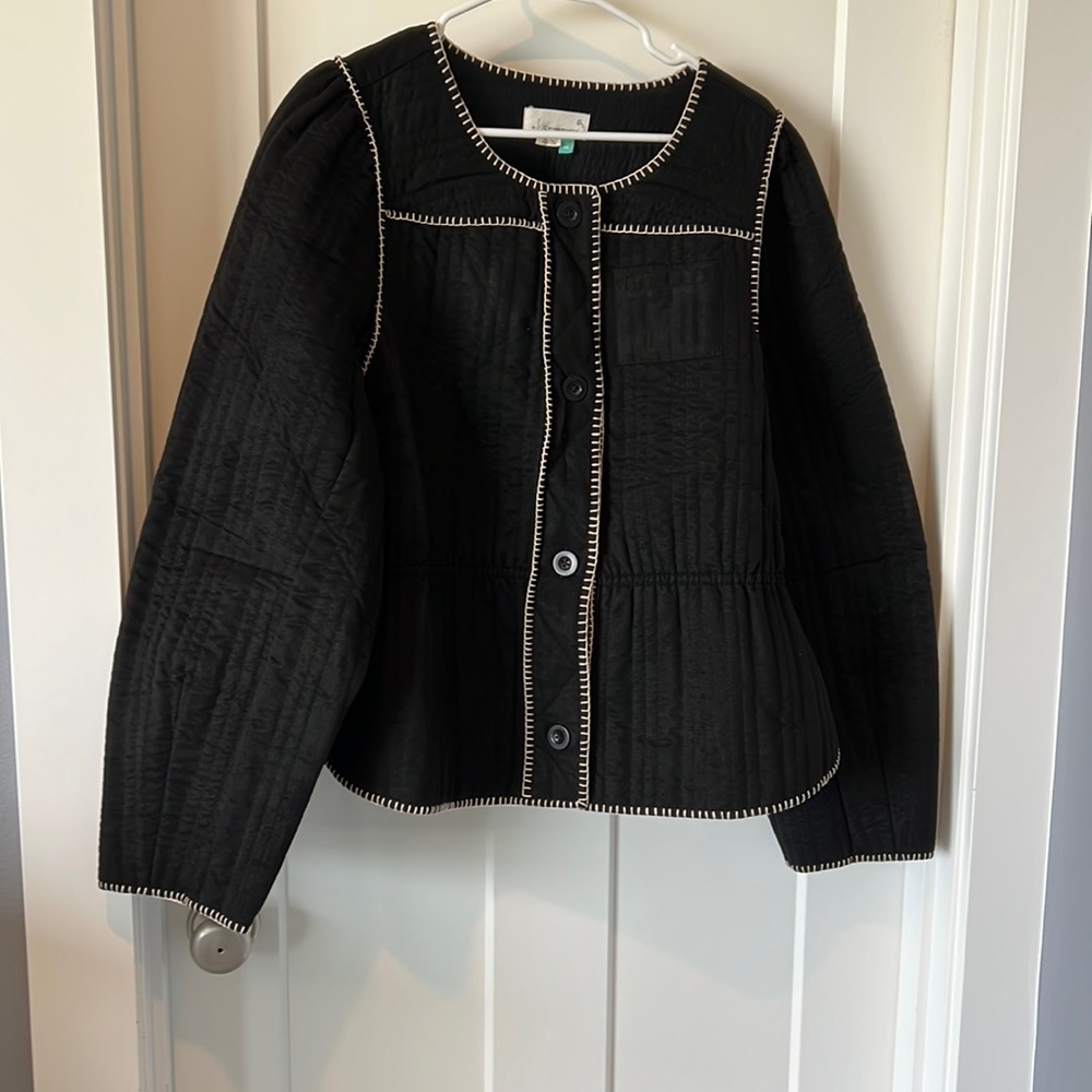 Anthropologie black jacket size 2X